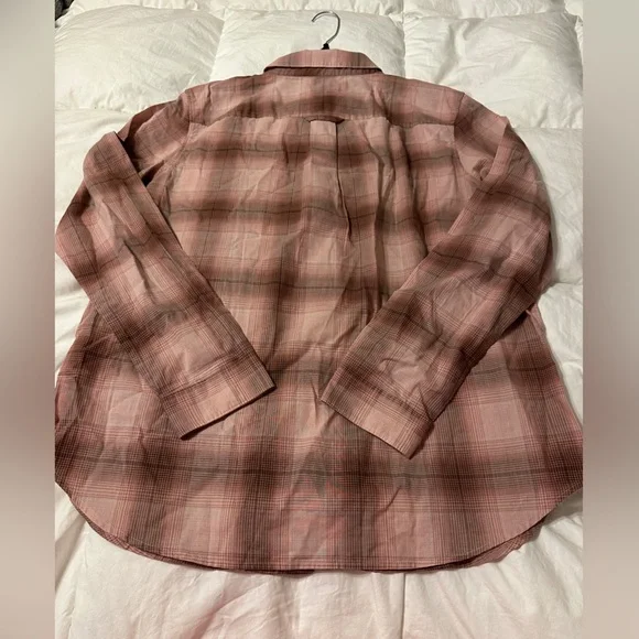 Outerknown Winddrift Plaid Button-Up Women's Top - NWT - Size L - Picture 5 of 12
